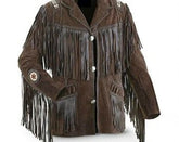 Dark Brown Cowboy Jackets-Men